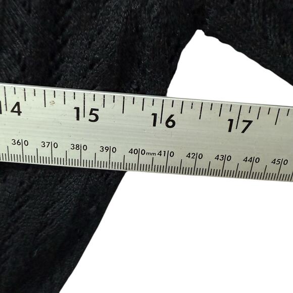 Vintage Betsy Johnson Black Cardigan Silk and Cashmere Women’s Size Small - Picture 10 of 10